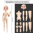 thumbnail image 2 of Muñeca BJD Ucanaan de 26 cm con disfraz, zapatos, peluca y manos, 2 of 7