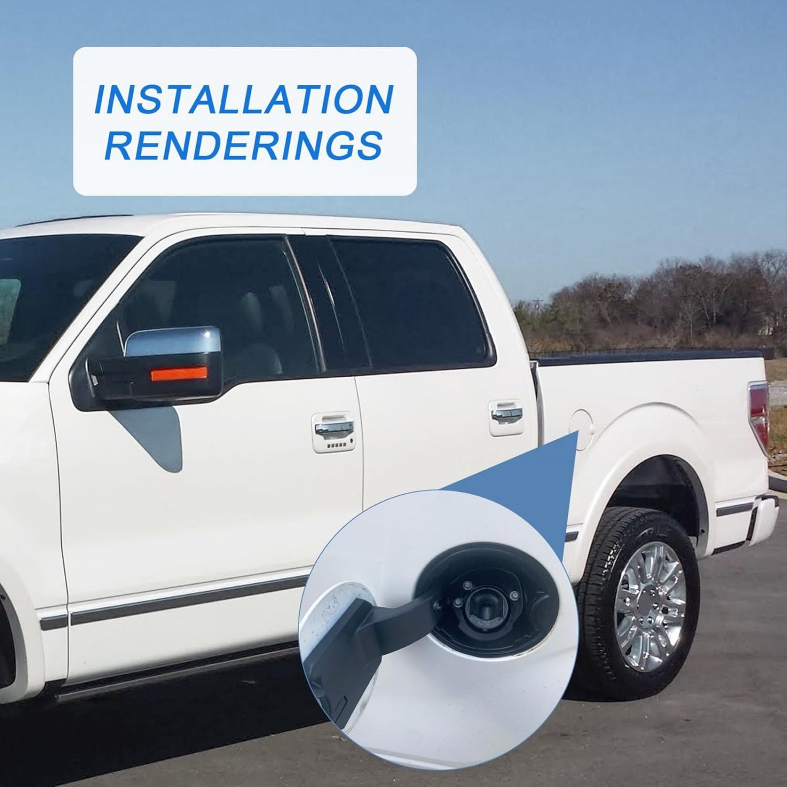 TAPDRA F-150 Fuel Filler Gas Cap Replacement 2009-2014 Styleside Plastic 9L3Z-9927936-B Lincoln Mark LT 2010-2014 for Ford