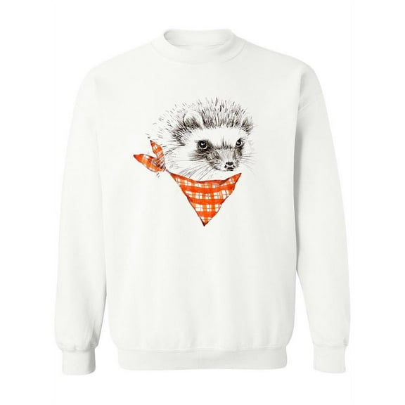 Cute Hedgehog Pencil Sketch. Sweatshirt Women -Image by Shutterstock, Female Small