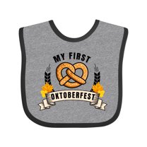 Inktastic My First Oktoberfest with Pretzel and Banner Boys or Girls Baby Bib