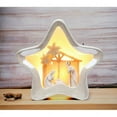 thumbnail image 2 of Ceramic Star Shape Nativity Night Light 7.375in Religious, 2 of 3