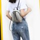 thumbnail image 2 of Mini Mochila De Cuero PU para mujer, bolsos de hombro de Color sólido con cremallera, mochilas pequeñas, bolsa de libros informal Simple para estudiantes, mochila de viaje Fivean unisex, 2 of 2
