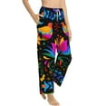 thumbnail image 2 of Bingfone Pajamas For Women,Mexican Flower Traditional1 Pajama Pants With Pockets-X-Large, 2 of 9
