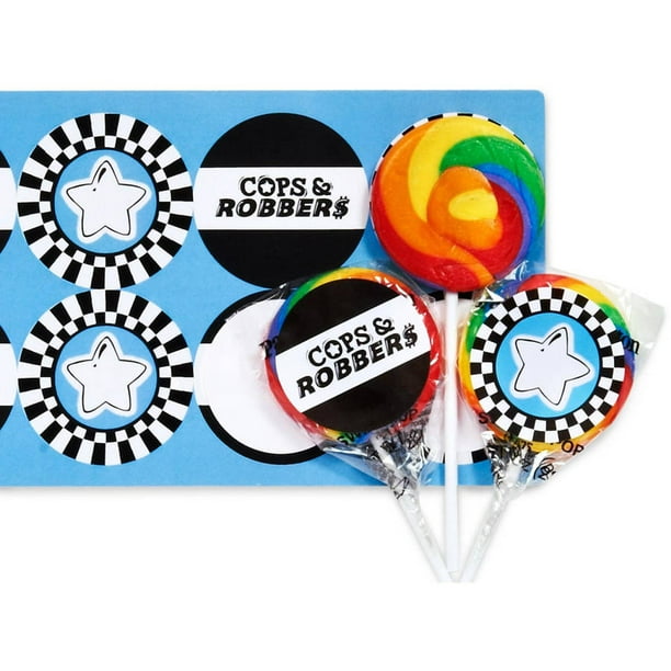Cops And Robbers Party Lollipop Favor Kit Walmart Com