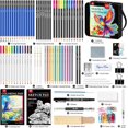 thumbnail image 2 of TEMOGU-106 PCS Art Supplies Sketching Kit, Pro Drawing Pencils with 3-Color Sketchbook, Coloring Book, Colored Graphite Charcoal Watercolor & Metallic Pencils, Drawing Supplies Gifts for Artists Adul, 2 of 4