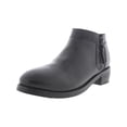 thumbnail image 4 of SoftWalk Womens Rubi Double Zipper Leather Ankle Boots, 4 of 5