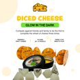 thumbnail image 2 of Queso en cubitos que brilla en la oscuridad - Juego de dados divertido y adictivo para mayores de 15 años - Conquista las torres inclinadas de Cheesa - No se necesitan matemáticas ni tarjetas de puntu, 2 of 6