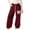AB43 Wine, variant on Bainana Casual Sweatpants For Girls Bowknot Print Wide Leg Elastic Waist Joggers Athletic Pants With Pockets Little Girls Youth Classic Fit Casual Pants Beige Size 4-5 Years