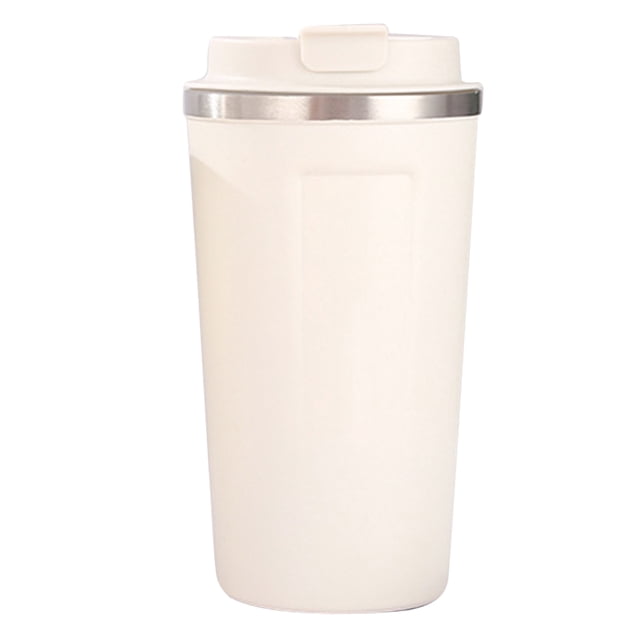 Tasse Isolée, Tasse à Café Isolée Grande Capacité Doublure en Acier Inoxydable pour École Blanc, Noir, Bleu, Vert, Rose