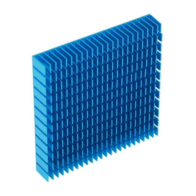 Módulo de disipador de calor de aluminio, placa de radiador de calor, CPU PCB, refrigeración de alta potencia, 120 mm x 120 mm x 20 mm, azul