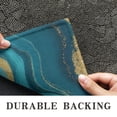 thumbnail image 6 of Blue Gold Wave Marble Pattern Door Rugs,Washable Non Slip Door Mats Indoor,Decorative Door Mats,Entry Mat Indoor for Entrance,Bedroom,Kitchen,Bathroom,17"x30", 6 of 6
