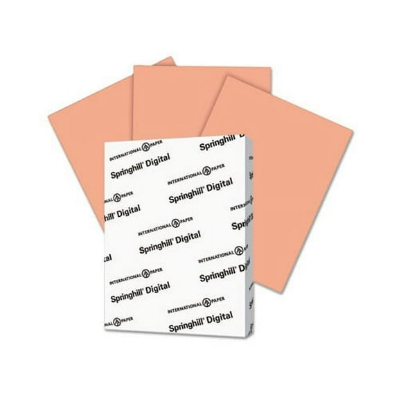 Digital Index Color Card Stock 110lb, 8.5 x 11, Salmon, 250/Pack