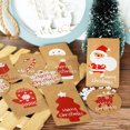 thumbnail image 2 of Coofit Christmas Gift Tags Set Cute Kraft Paper Hanging Tags Craft Labels with String, 2 of 6