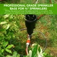 thumbnail image 2 of Yard Butler RB-14 3/4-Inch Lawn Sprinkler Stand, Adjustable Metal Ring Base Sprinklers for Yard, Easy Base Stand for Garden Sprinklers for Large Areas, 2 of 4