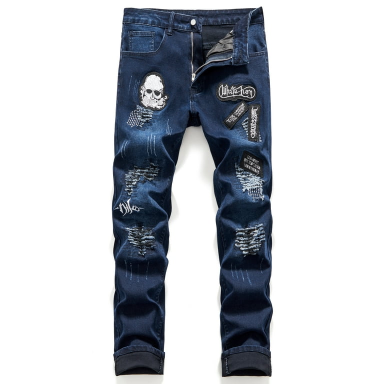 パンツ archive skull patch work denim pants archive skull patch work denim pants