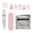 thumbnail image 5 of Salon Perfect Artificial Fake Press On Nails, 455 Viral Nail Edit Cherry Bow, Short Almond, File, Glue and Prep Pad Included, 30 Nails, 5 of 7