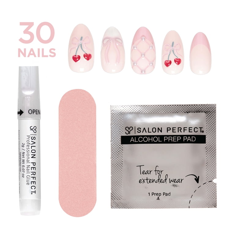Salon Perfect Artificial Fake Press On Nails, 455 Viral Nail Edit
