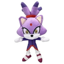 Blaze the Cat Plush Toy, Soft Sonic Plush Doll for Kids & Fans, Sonic the Hedgehog Blaze Plushie, Collectible Stuffed Animal Toy, 35cm (Purple)