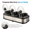 thumbnail image 2 of Heynemo Mijoteuse Triple 3 X 1,5 QT en Acier Inoxydable pour Buffet, 2 of 5