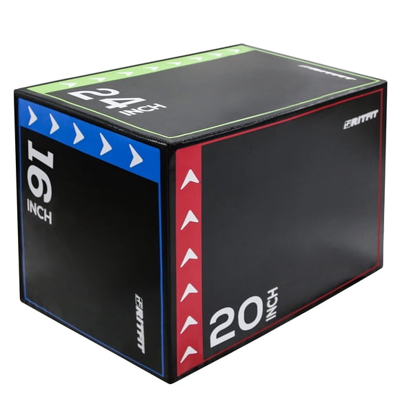 Caja pliométrica RitFit 76x61x51 cm de espuma, capacidad de 200 kg