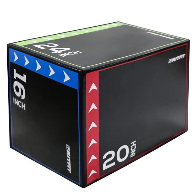 Caja pliométrica RitFit 76x61x51 cm de espuma, capacidad de 200 kg
