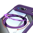 thumbnail image 3 of ELEHOLD Case for Google Pixel 8A, Shockproof Anti-Scratch Full Camera Protector Case with 360° Ring Holder Stand,Darkpurple, 3 of 9