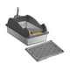 thumbnail image 2 of Caja de arena abierta Bandeja de arena para mascotas con parte superior abierta Entrada baja Gran capacidad Portátil para gatos Gris intenso con tapete, 2 of 9
