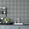 thumbnail image 3 of Arthouse Hudson Grey Checkered Plaid Wallpaper, 3 of 6