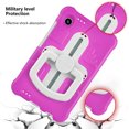 thumbnail image 5 of XYX Kids Case for Samsung Galaxy Tab A11 Case 8.7 inch with Shoulder Strap, Shockproof Handle Kickstand (2025, SM-X133/X135), Rose, 5 of 7
