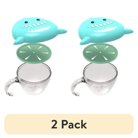 (2 pack) Melii Snack Container with Finger Trap - Shark