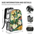 thumbnail image 4 of Kdxio Tropical Floral Jungle Clear Backpack, Transparent Bookbag for School for Women Men, Capacity Clear Bag for College, Travel, 4 of 7