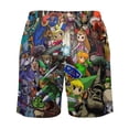 thumbnail image 4 of The Legend of Zelda Characters Mens Board Shorts Summer Swim Trunks Quick Dry Beach Swimwear Bathing Suit Swim Shorts with Compression Liner And Pockets, 4 of 7