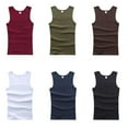 thumbnail image 2 of RWJDXD WUJS Simple Workwear Women‘s Tank Top Summer Men Clothing Tank Tops Sleeveless Square Neck Ribbed Camisole Singlets Fitness Men Vest, 2 of 7