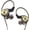 Black, variant on QKZ AK3 in Ear Monitor Headphones, Portable 3.5mm Wired Gaming IEM in-Ear Earphones Ear Buds, HiFi Stereo Headphone Cool Clear Blue Green Inear Monitors Earbuds for Singers Musicians with Mic