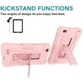 thumbnail image 4 of FIEWESEY Case for Walmart Onn 7 Inch 1st/2nd Gen Tablet, Heavy-Duty Drop-Proof and Shock-Resistant Rugged Hybrid Built-in Stand For Walmart Onn Tablet 7 Inch Model 100005206/100015685(Rose Gold), 4 of 7