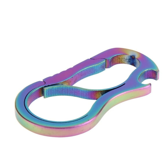 Metal Fast Buckle Outdoor Keychain EDC Equipment Titanium Alloy Carabiner