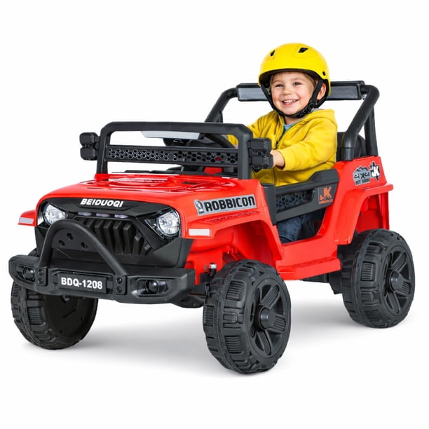Carro Eléctrico Infantil 4x4 Yei Cosmo 12V Rojo con Control Remoto Luces LED y Bluetooth