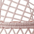thumbnail image 4 of Better Homes & Gardens Ventura Outdoor Wicker Stationary Kid's Egg Chair, Pink, 4 of 7