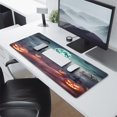 thumbnail image 2 of Halloween Pumpkin Glow Mouse Pad Enchanting Forest Design, 31.5x11.8 Inch Large, Non-Slip Base, Waterproof – Ideal for Office or Gaming Use Gaming Mouse Pad, 2 of 7
