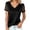 C469/Black, variant on Women Tops Solid Color Mesh Draped Neckline Puff Short Sleeve T Shirt Elegant Casual Top For Daily Wear Comfortable Fashion Clothes
