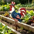 thumbnail image 6 of Feledorashia 4th Of July Yard Stake, Patriotic Outdoor Garden Decor, Double-Sided Metal Independence Day Sign, Weather Resistant Rustproof Metal Porch Courtyard Decoration, 6 of 9