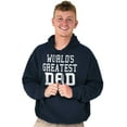 thumbnail image 3 of Father's Day World's Greatest Dad Men's Big & Tall Graphic Hoodie Brisco Brands 4X, 3 of 5