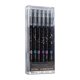 thumbnail image 1 of 12PCS Erasable Gel Pen 0.5mm Neeedle Tip Blue/Black Ink Cartoon Gel Inks Pen Student Writing Pen for Kid Boy Girl crystal blue, 1 of 4