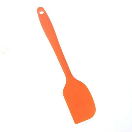 

xaoyunyn Orange Spatula Set High Heat to 600°F Flexible Non Scratch Ergonomic Design for Baking Mixing Scraping and Buttering 1 Piece Kitchen Tool Orange