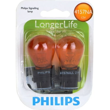 Philips Longerlife Miniature 4157Nall, Amber, Push Type, Always Change In Pairs!