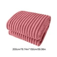 thumbnail image 6 of Flannel Fleece Throw Blanket Warm And Soft Striped Couch And Bed Blanket Cozy Microfiber Ribbed Sofa Decor For All Season T, 6 of 6