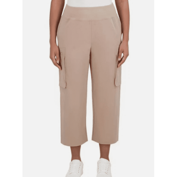 SAGE Collective Women's Cargo Pant, Tan, XS