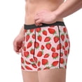 thumbnail image 2 of Yiaed Strawberries Print Men's Soft Cotton Boxer Shorts Breathable Boxers Underwear Moisture-Wicking Underwear Stretch Boxer Briefs for Man-XX-Large, 2 of 5