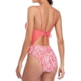 thumbnail image 4 of Women's One Piece Swimsuits Colorblack Bathing Suit Cutout Monokini, 4 of 8