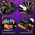thumbnail image 4 of Colorful Letters Happy New Year Banner Firework Design New Year Display Star Pattern Festive Holiday Backdrop for New Year Party Indoor Decoration Family Gathering, 4 of 9